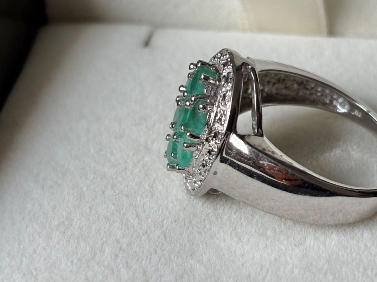 Bagues: Ring Smaragd, Silber 925, Gr. 60, NEU – Neuf (Voir description) à Brugg AG par lau_9rvy 7