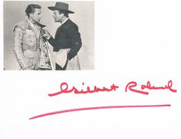 Gilbert Roland 1905-94 Autogramm signiert Karte 10x15cm