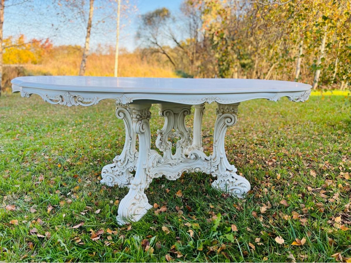 Set de table et chaises: Lunch table nostalgia french provence style rococo – D'occasion à lugano par chi_8cgs