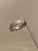 Vintage Damenring (L❤️VE YOU)Sterlingsilber 925 (Neu)