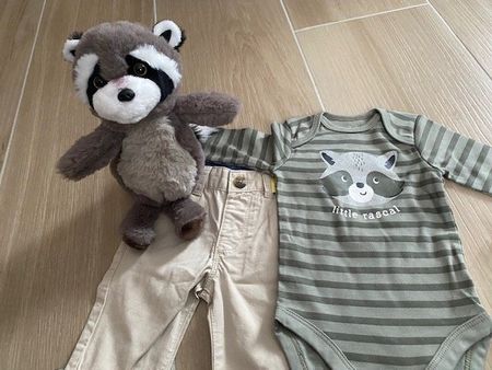 lässiges, NEUES Set Gr. 62 "Waschbär"