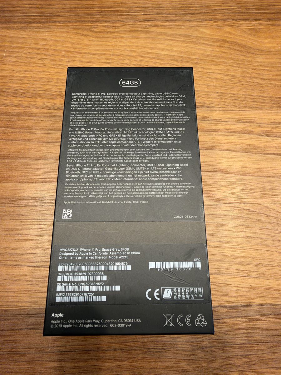 Apple Telefoni cellulari / Smartphones: Apple iPhone 11 Pro 64GB Space Gray – Usato da Wiezikon b.Sirnach venduto da talamona94 7