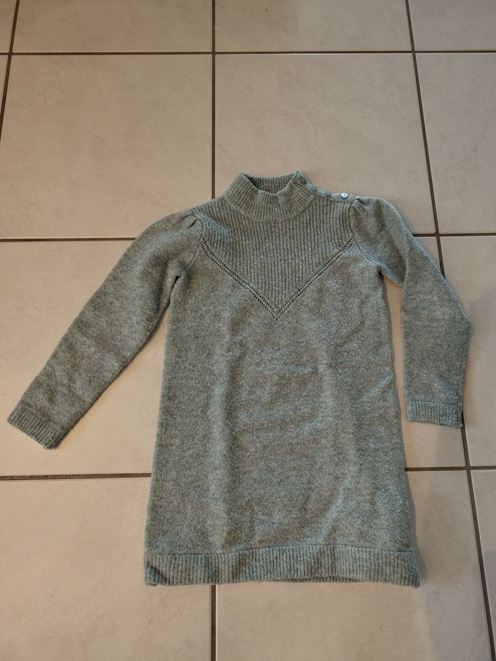 Okaidi Vestiti & Gonne: Rollkragen-Strickkleid 128 – Usato da Neerach venduto da stens