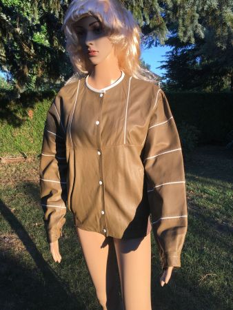 Blouson cuir Smalby Breco’s vintage Italie. Taille 42 (M)