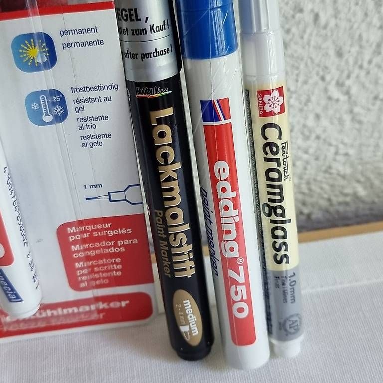 Stifte & Marker: 4 Orig. verpackte Permanent Stifte / Lackstift / Glasstift – Neu und originalverpackt aus Rupperswil von moni_2024 3