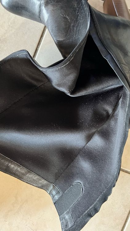 Lederstiefel echt Leder Gr. 38 schwarz 7