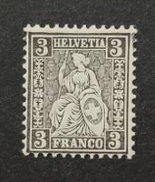 1862 Sitzende Helvetia 3Rp. ungestempelt