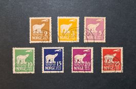 Norwegen Mi 109 - 115 gestempelt