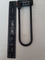 Zahlenschloss Bügelschloss 160mmx47mm Stahl/Guss