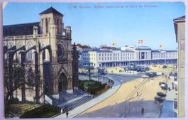 Genève - Eglise Notre-Dame et Gare de Cornavin