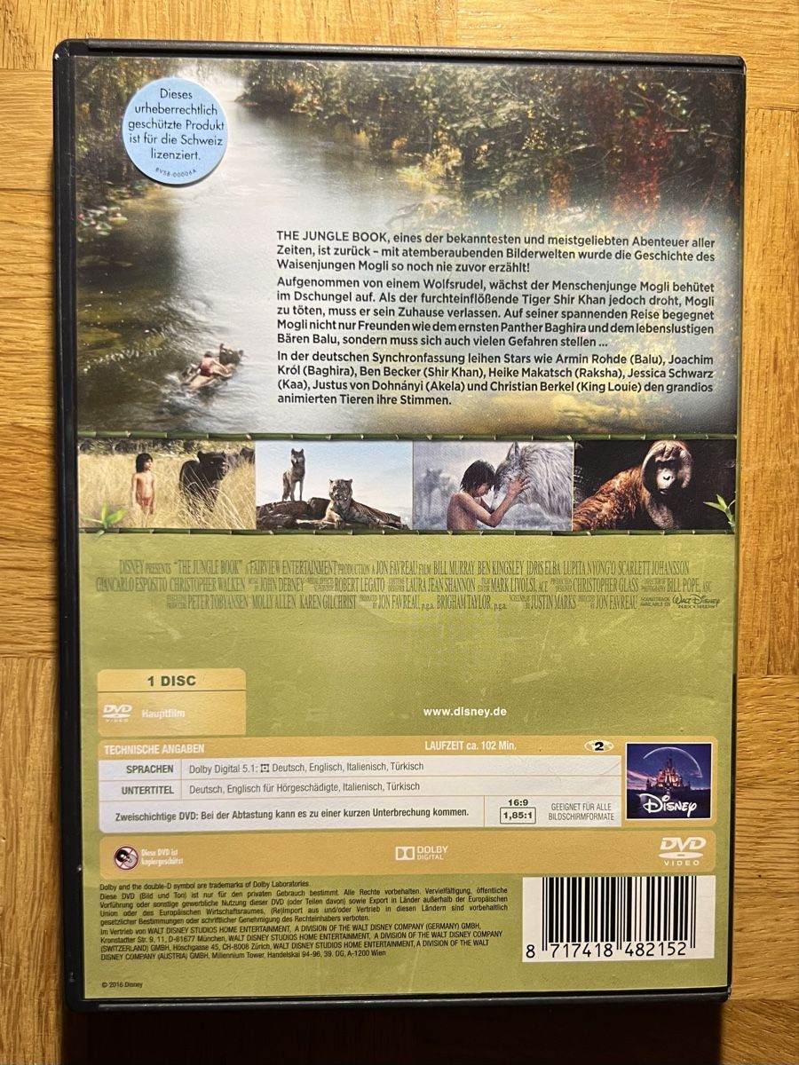 Tutti i DVDs: Das Dschungelbuch Jungle Book DVD Disney – Usato da Rafz venduto da SaintCruz 1