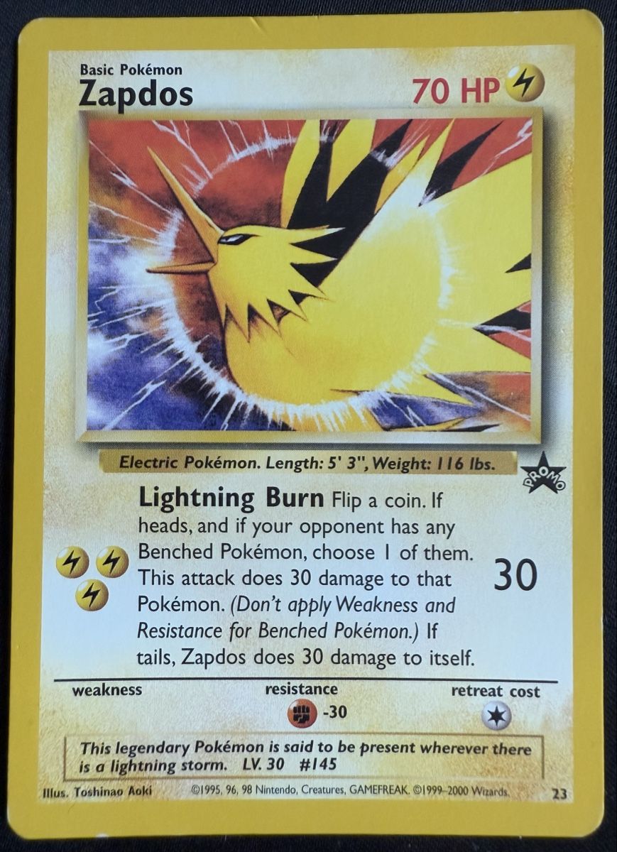 Pokémon Cartes à collectionner: Zapdos Pokemon Promo Aoki Error - 23 – D'occasion à Winterthur par SiddyPokemon