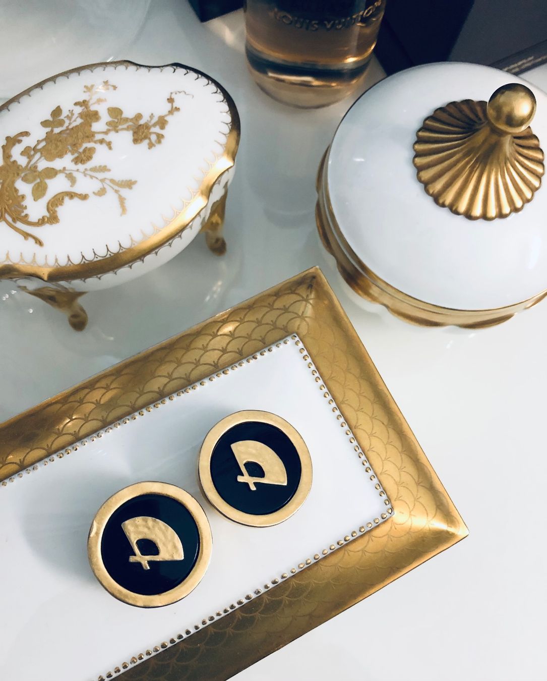 Karl Lagerfeld Orecchini pendenti & Orecchini a lobo: KARL LAGERFELD Vintage Clips – Usato da Winkel venduto da Glamour4You 1