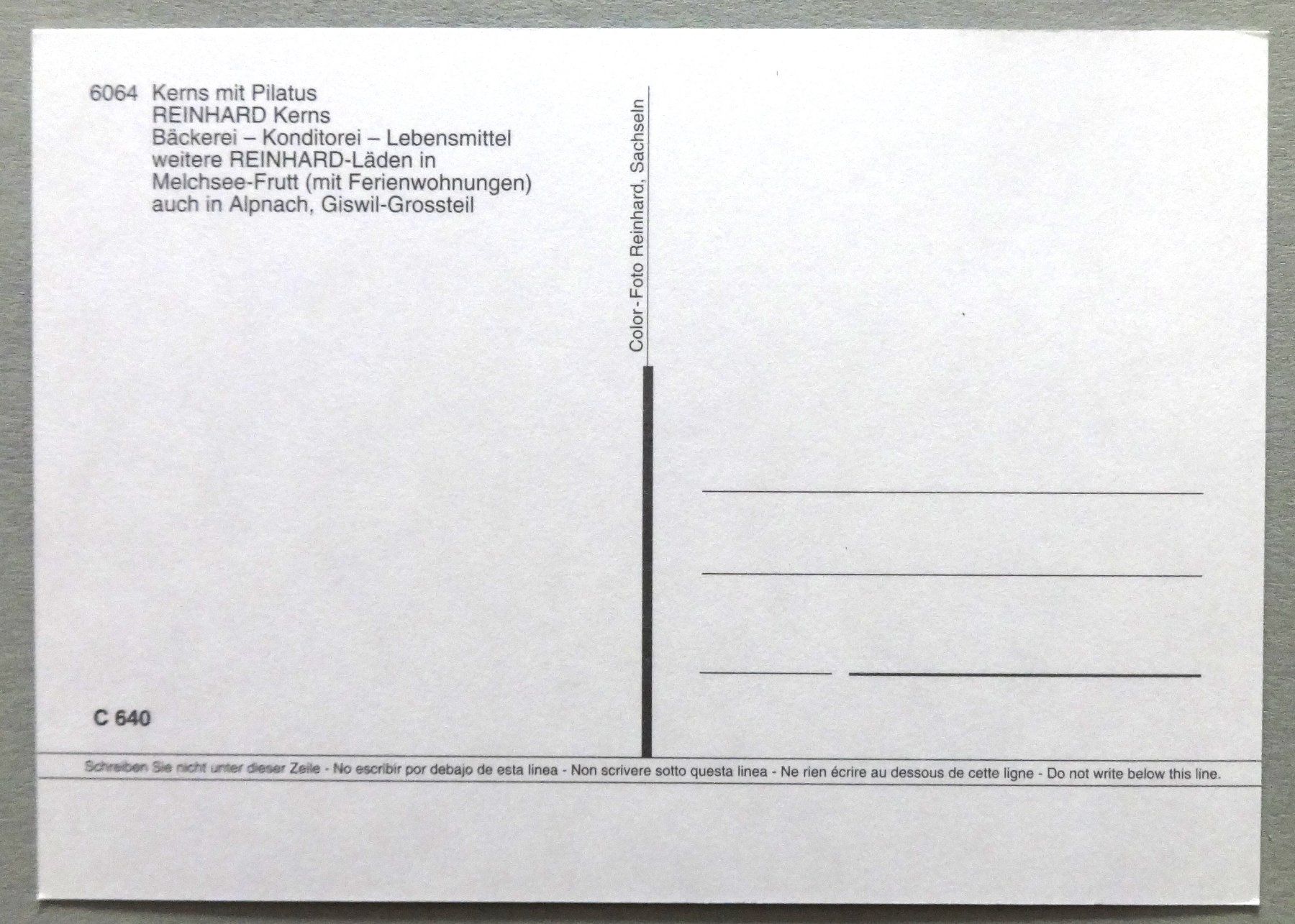 Cartoline postali: Kerns mit Pilatus – Usato da Fétigny venduto da Billy2miny 1