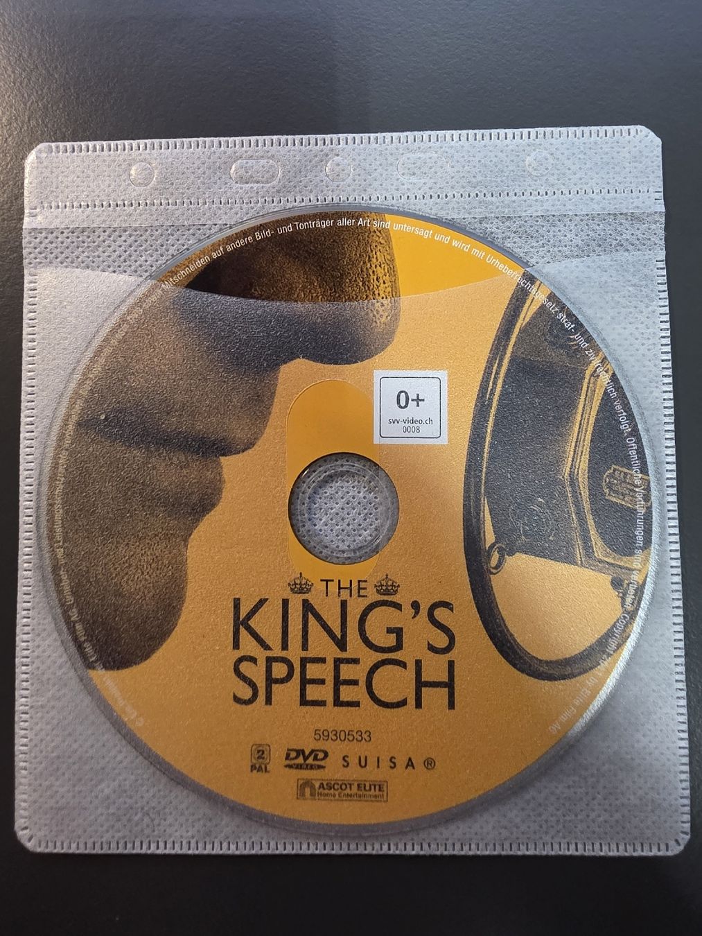 Tutti i DVDs: The King's Speech DVD 💿 – Usato da Zürich venduto da P-editon