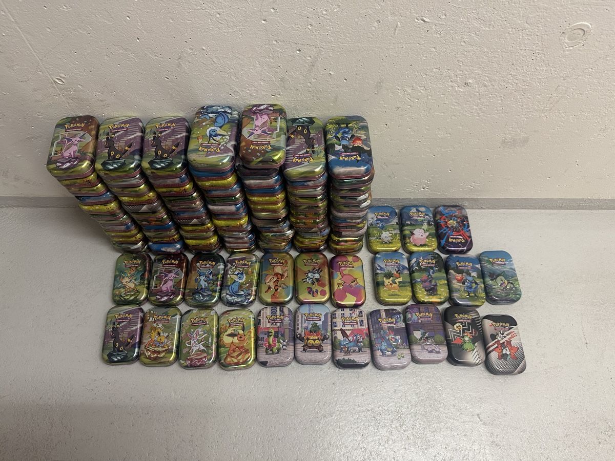 Pokémon Carte collezionabili: 100 Leere mini Tin Dosen – Usato da Recherswil venduto da Nitschy 1