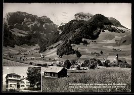 AK Schwende /App., Gasthof Frohe Aussicht, Ortsansicht mit W