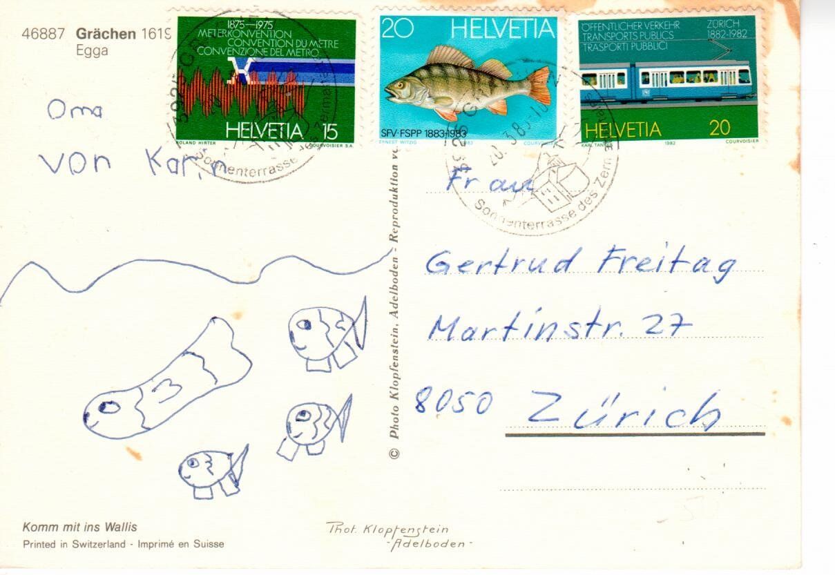 Cartes postales: Grächen – D'occasion à Wolhusen par Curver9 1
