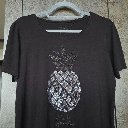 🐸 ANANAS PAILLETTEN T-SHIRT