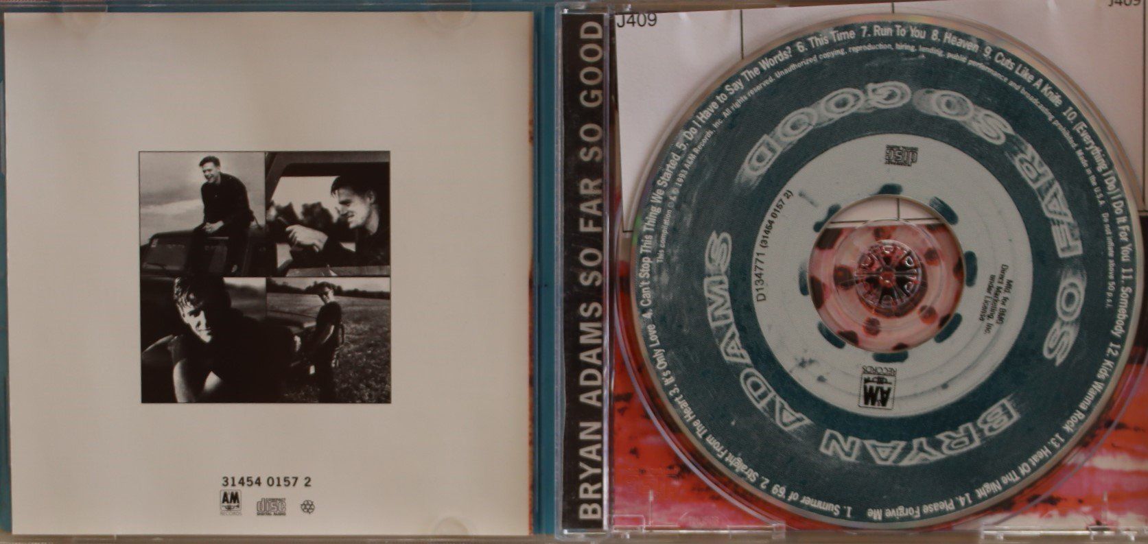 CD: Bryan Adams –So Far So Good – Usato da Luzern venduto da CONTENTI 1