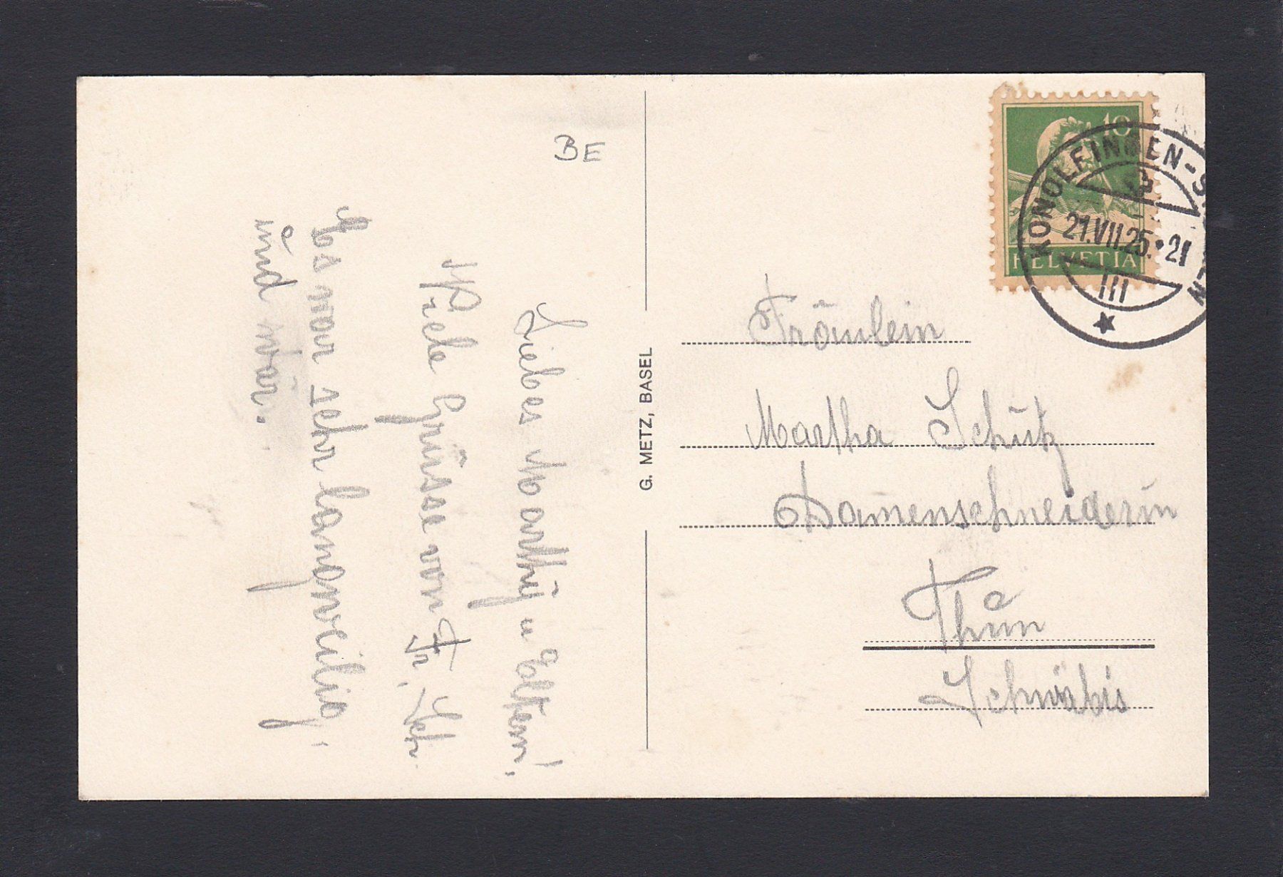 Ansichtskarten: HUTTWIL - Hauptgasse, 1925 – Gebraucht aus Reiden von cinfis 1