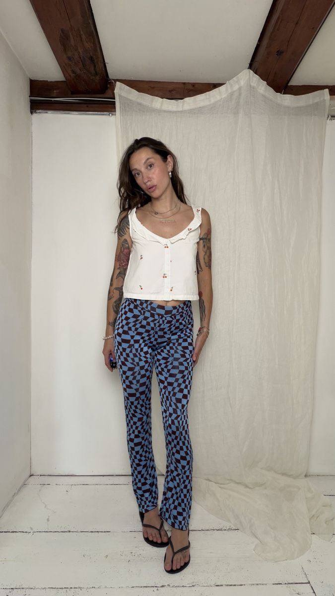 Hosen: Paloma Wool pants checkered blue size S – Gebraucht aus Knonau von Grapesvintage 3