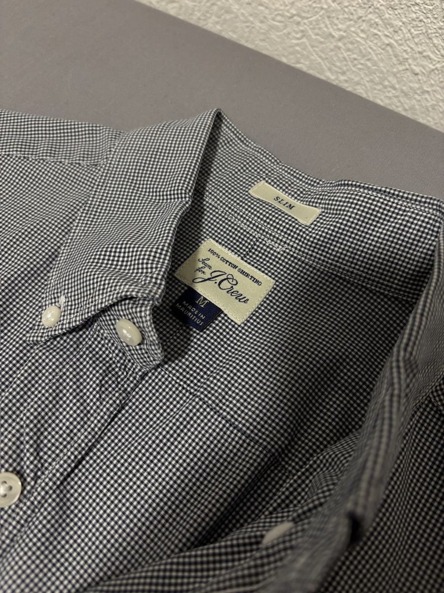 J.Crew Camicie: J.Crew Slim-Fit Cotton Shirt, Size M, Gingham Pattern – Nuovo (secondo la descrizione) da Lutry venduto da jul_j2lg 2