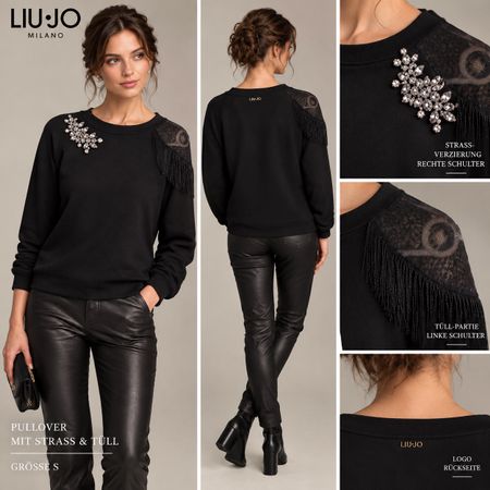 Spezieller Pullover von Liu Jo gr. 36 schwarz