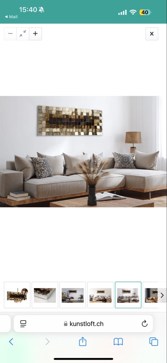 Foto & Immagini: Wandbild Braun Gold – Usato da Urdorf venduto da alnalo
