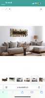 Wandbild Braun Gold