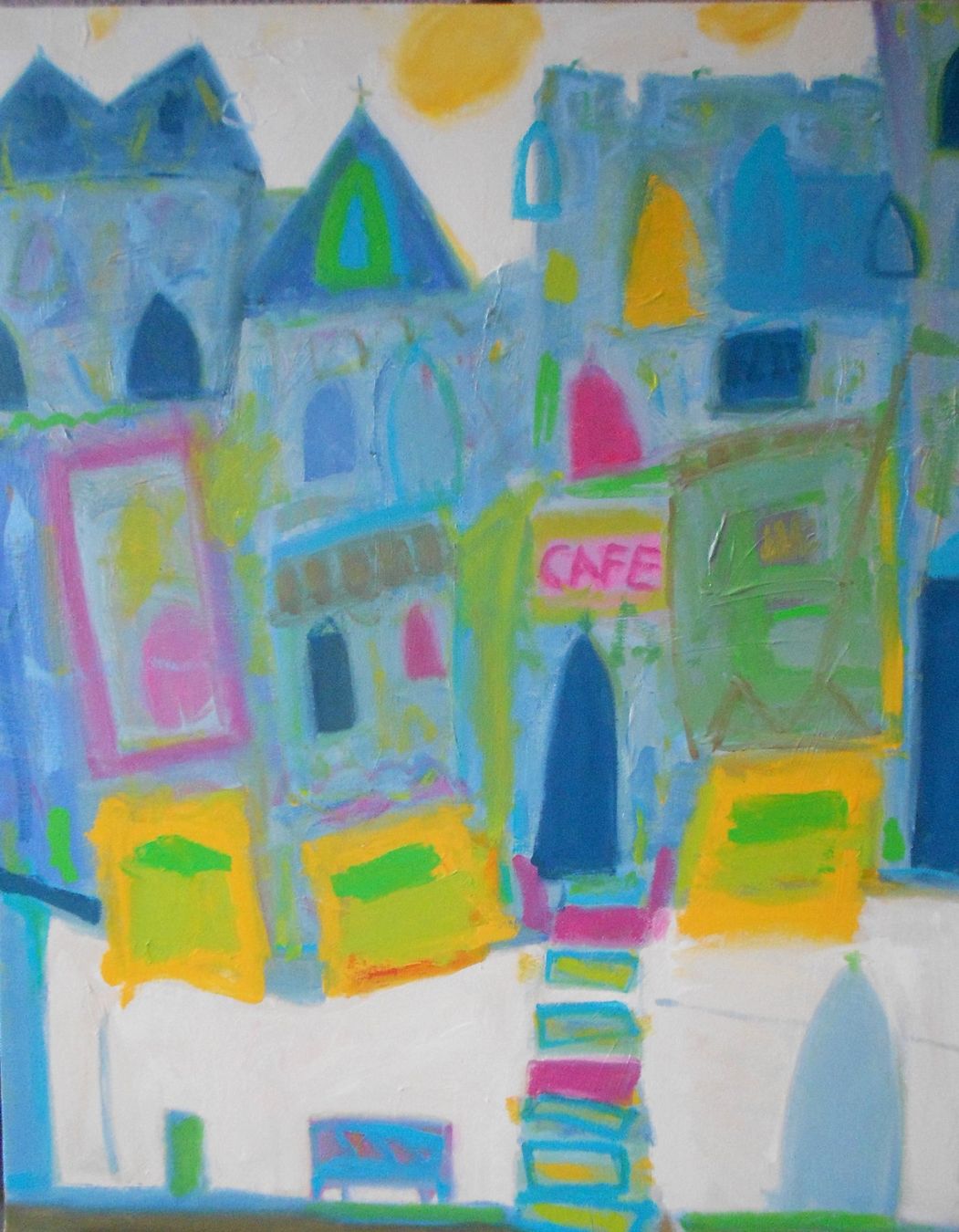 Gemälde: Neo Expressionismus Neal Turner "Quai de Celestins" Paris – Gebraucht aus Dübendorf von ArtExpression