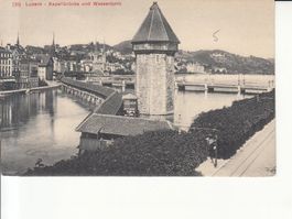 Luzern Kapellbrücke ca. 1915