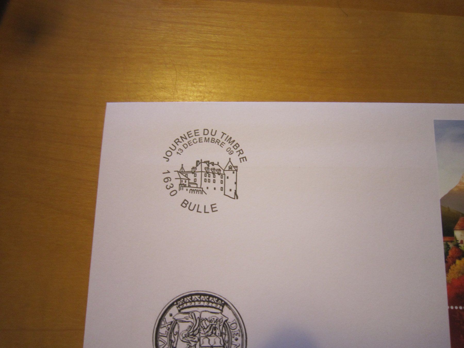 Alle Briefmarken: 2009 Journée du timbre Bülle Block auf Brief – Gebraucht aus Giubiasco von sal_9j6w 2