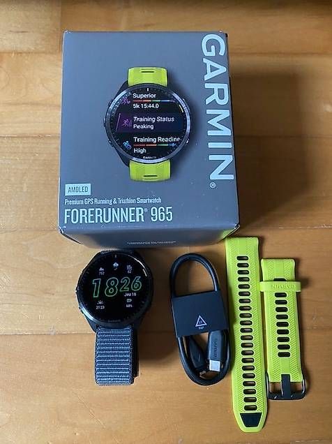 Smartwatch: Garmin Forunner 965 AMOLED Titane – Gebraucht aus Farvagny-le-Grand von chr_k79r