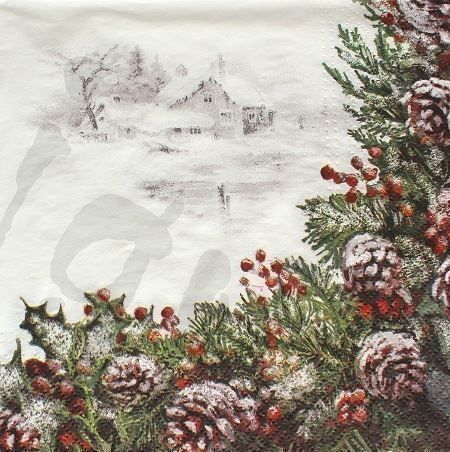 Tovaglioli: Serviette winterdorf (w479) – Nuovo (secondo la descrizione) da Schlatt TG venduto da kreativ-atelier