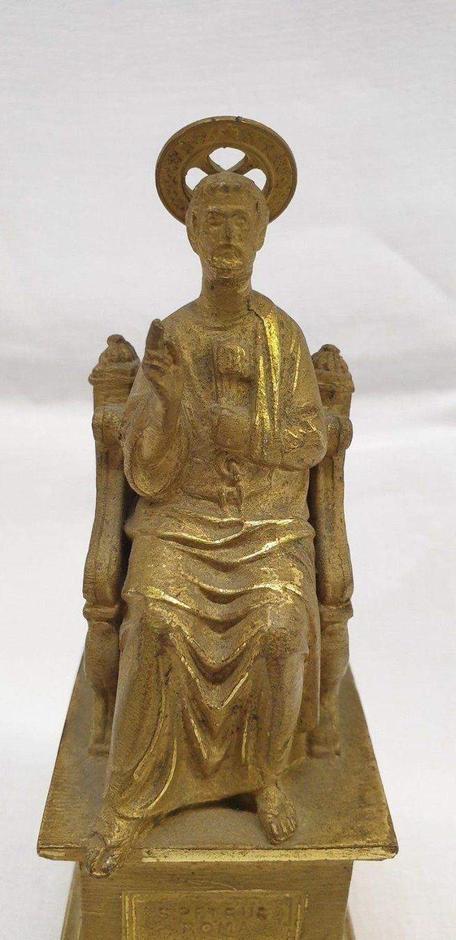 Sculture & Statue: Antike Heiligenfigur S. Petrus Roma – Usato da Emmen venduto da magelan