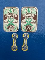 Bier Brauerei Buck Baar, Etiketten