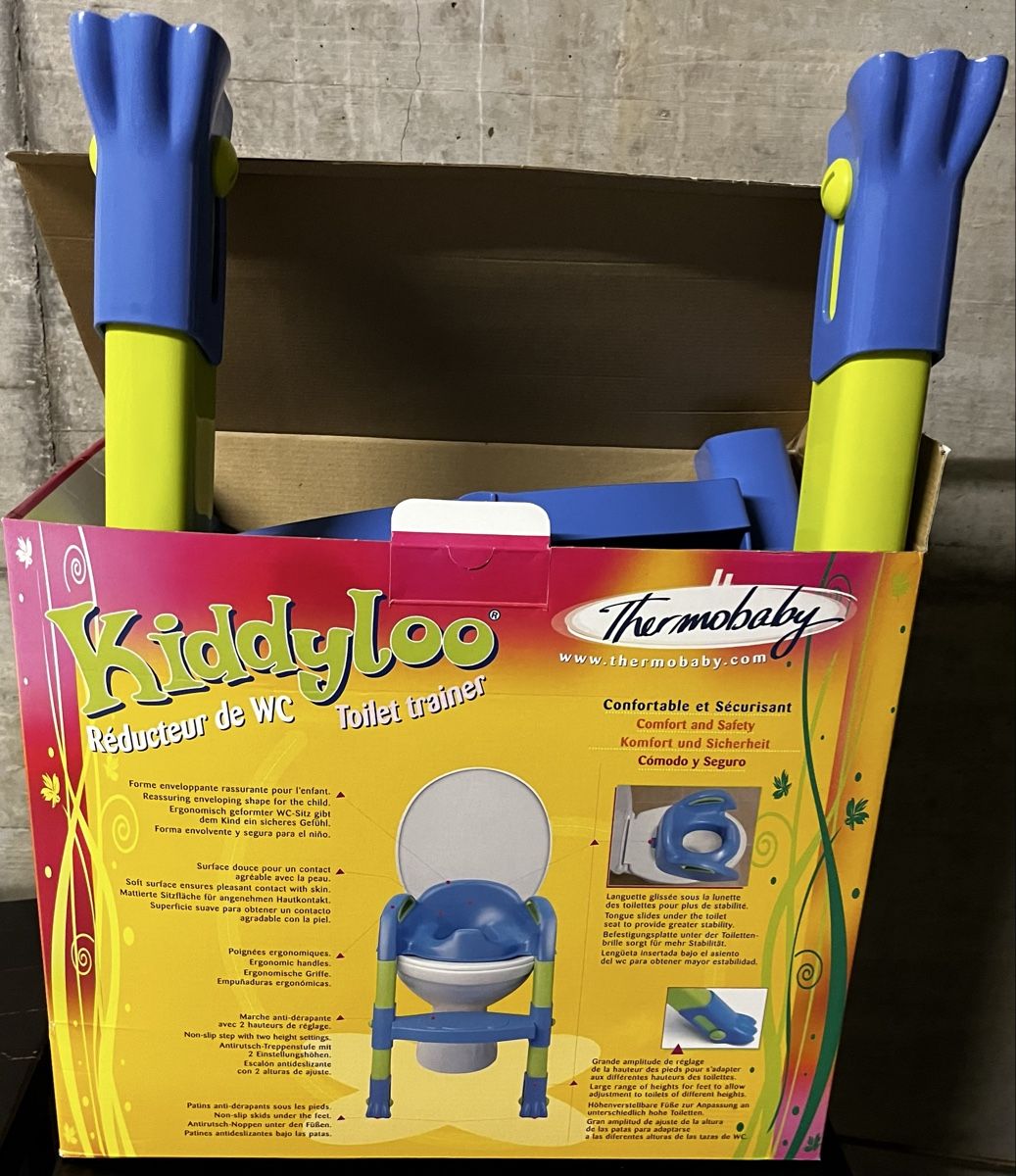 WC: Kiddyloo WC-Trainer / Töggeli-Sitzli mit Leiter. – Usato da Basel venduto da Lila11 1