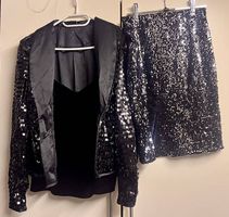 Pailetten Outfit 