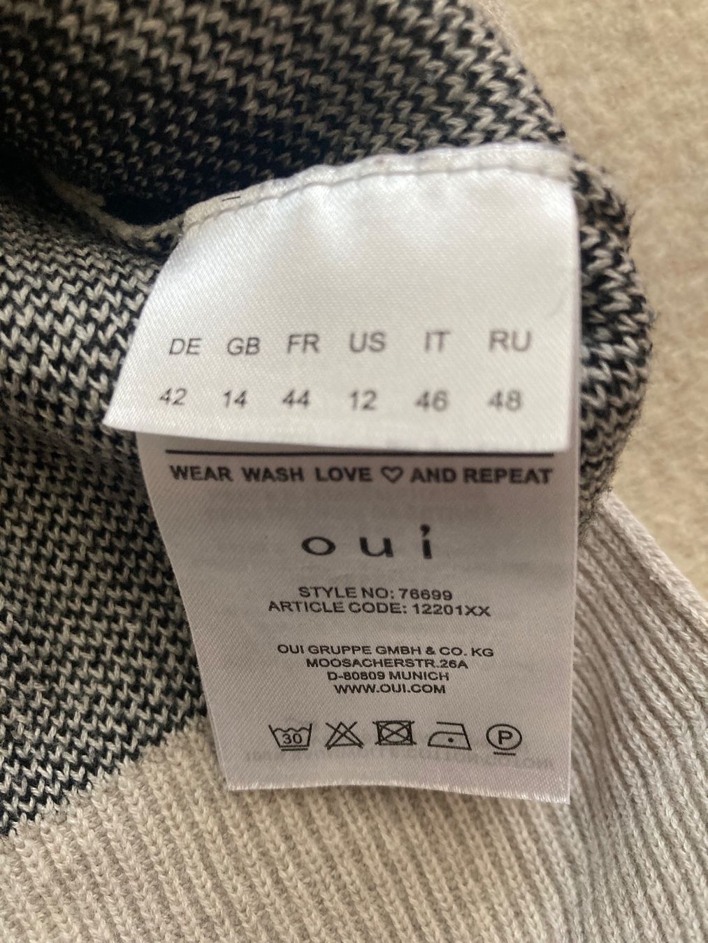 Maglioni & Felpe: Damen Pullover Oui Gr. 42 100% Baumwolle – Usato da Zürich venduto da tanteluzie 2
