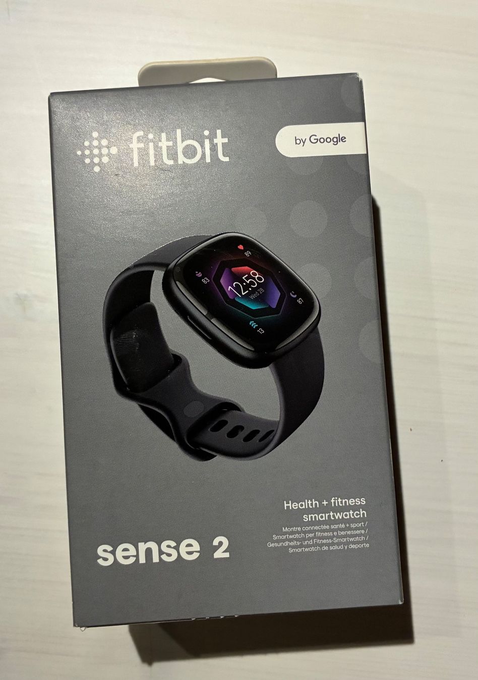 Fitbit Smartwatch: Fitbit : Sense 2 gris foncé / aluminium – Usato da Biel/Bienne venduto da Fjollushe 3