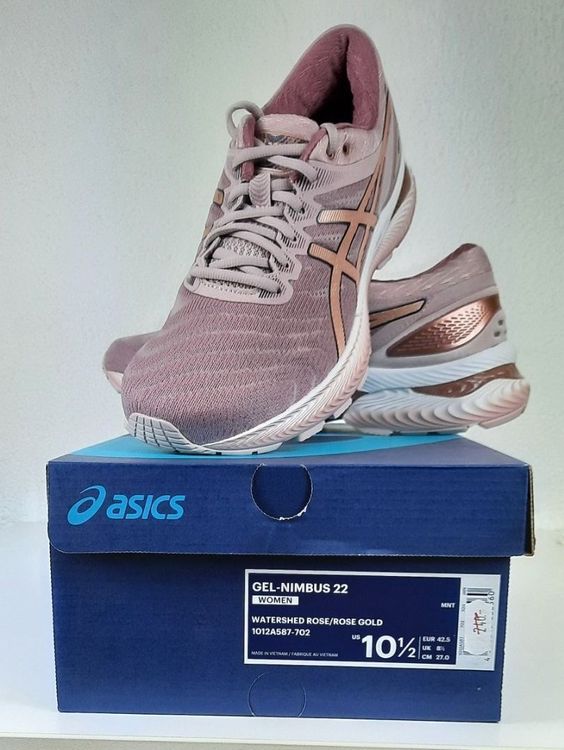 asics gel nimbus 22 watershed rose