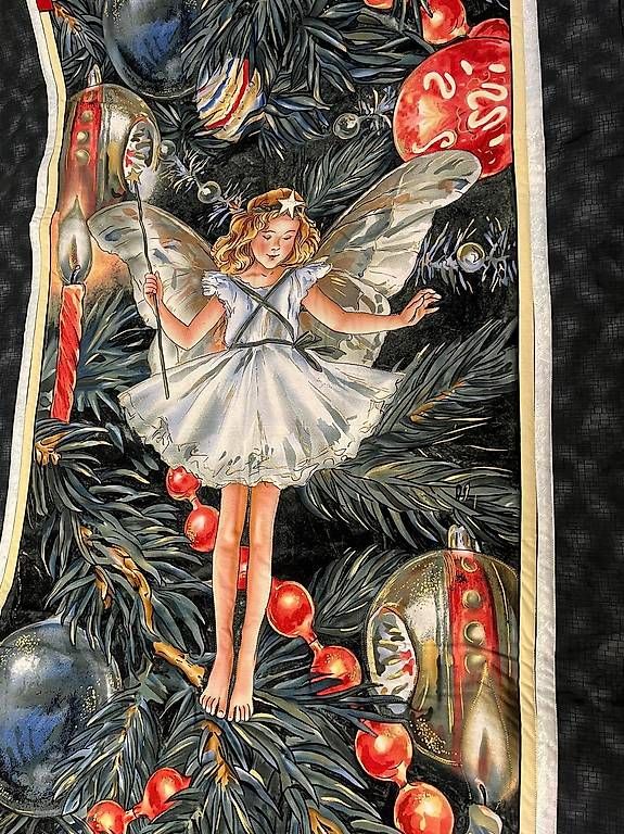 Couvertures: Patchwork Decke Weihnachtsfee – D'occasion à Gerlafingen par Trikerin