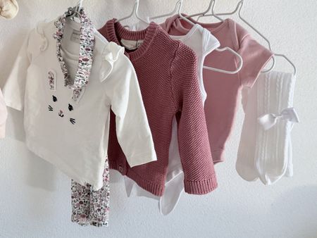 Süsse Baby Kleidung Gr 62 / Mädchen / Hase 