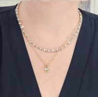 Elegante Doppelkette mit Anhänger
