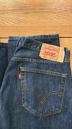 Jeans Levi's 501 Straight Cut Blue Size 34/36