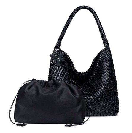 Geflochtene Hobo-Bag mit Innentasche