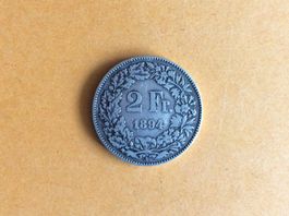 2 francs  1894  Jolie