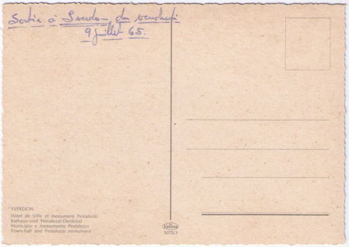 Cartoline postali: Yverdon – Usato da Binningen venduto da Mountainrider 1