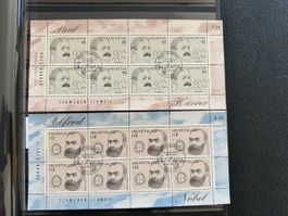 2 Kleinbogen mit Ausgabetag Stempel 13.1.1997 Zürich 